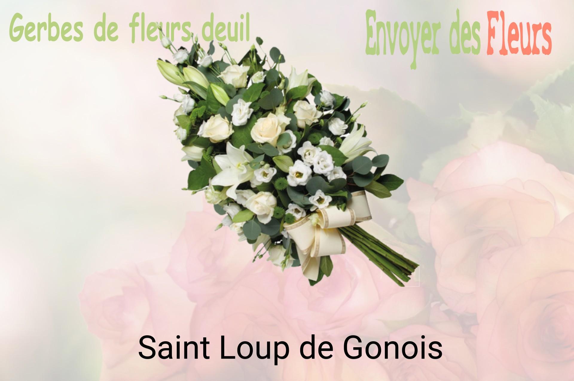 Gerbe de fleurs de deuil livrée à Saint-Loup-de-Gonois